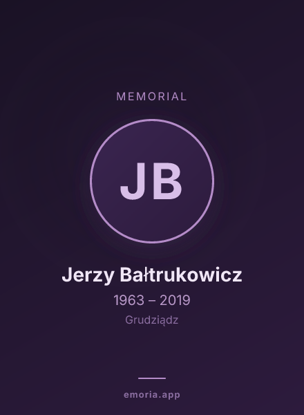 Memorial portrait of Jerzy Bałtrukowicz