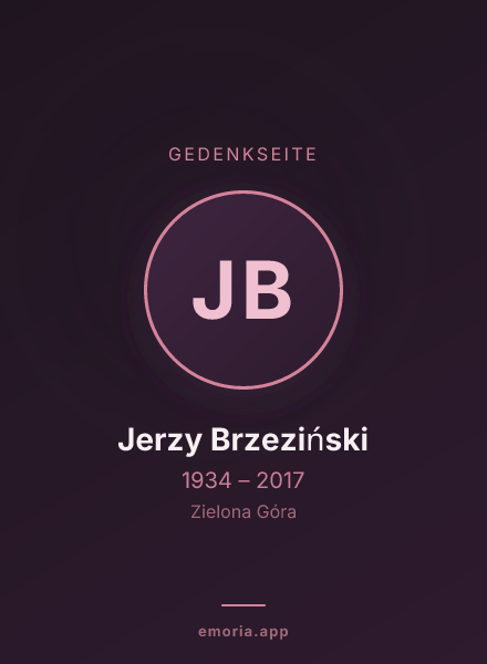 Gedenkportrait von Jerzy Brzeziński