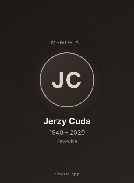 Memorial portrait of Jerzy Cuda