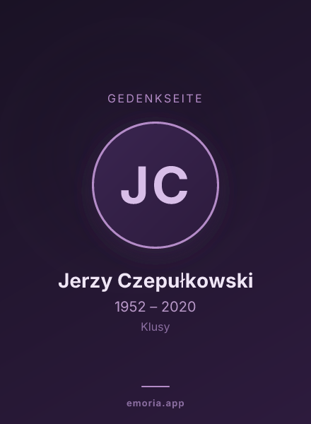 Gedenkportrait von Jerzy Czepułkowski