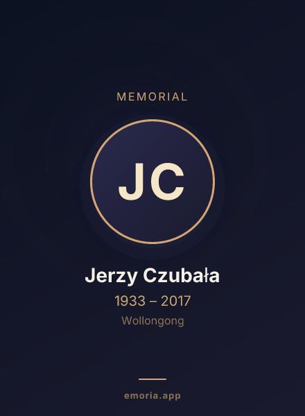 Memorial portrait of Jerzy Czubała