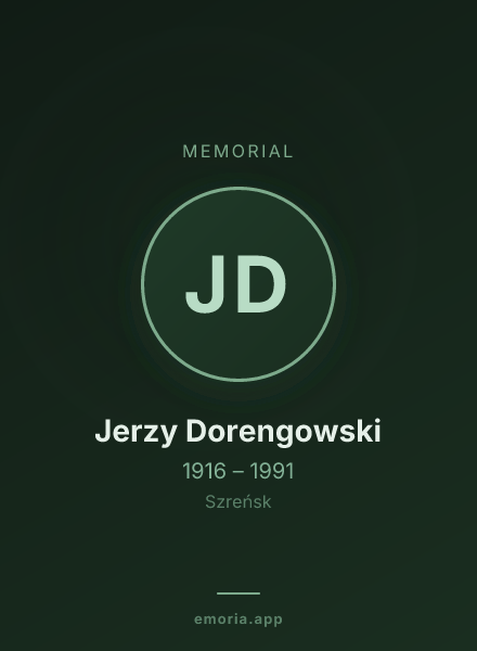 Memorial portrait of Jerzy Dorengowski