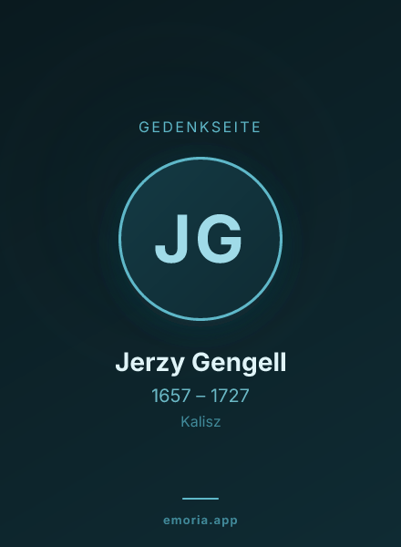 Gedenkportrait von Jerzy Gengell
