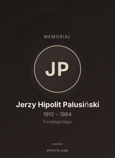 Memorial portrait of Jerzy Hipolit Palusiński