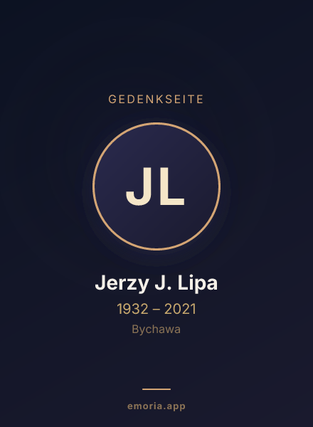 Gedenkportrait von Jerzy J. Lipa