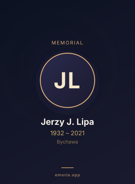 Memorial portrait of Jerzy J. Lipa