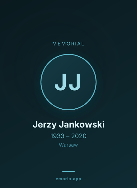 Memorial portrait of Jerzy Jankowski