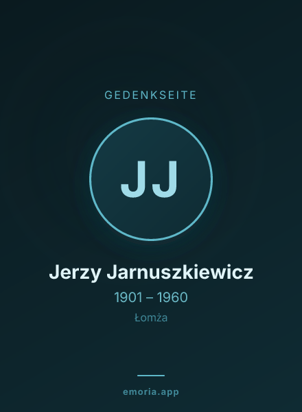 Gedenkportrait von Jerzy Jarnuszkiewicz