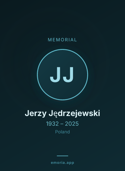 Memorial portrait of Jerzy Jędrzejewski