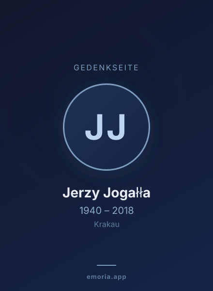 Gedenkportrait von Jerzy Jogałła