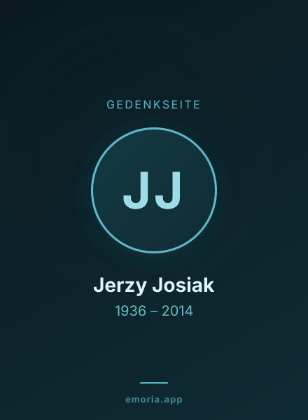 Gedenkportrait von Jerzy Josiak