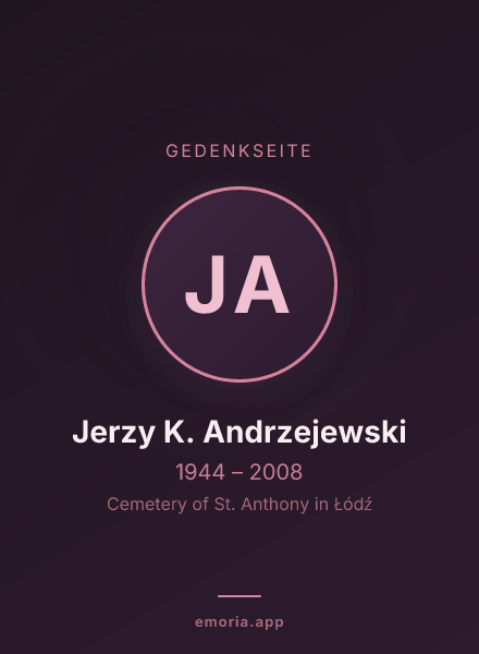Gedenkportrait von Jerzy K. Andrzejewski