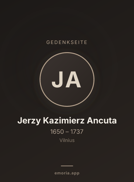 Gedenkportrait von Jerzy Kazimierz Ancuta