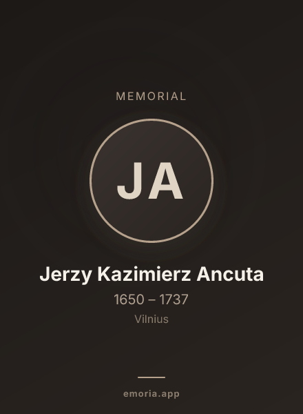 Memorial portrait of Jerzy Kazimierz Ancuta
