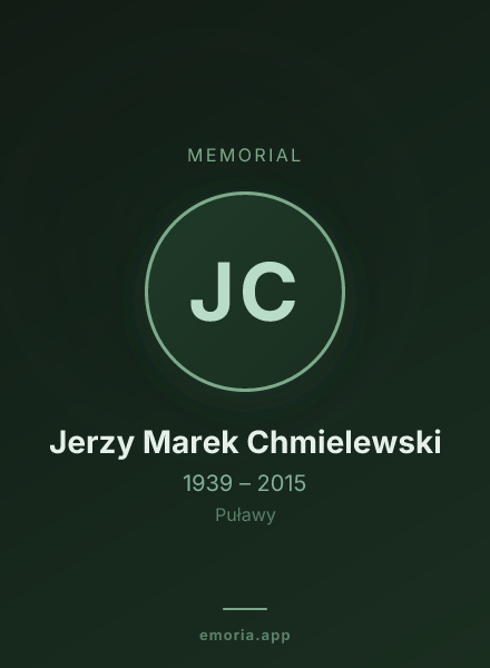 Memorial portrait of Jerzy Marek Chmielewski