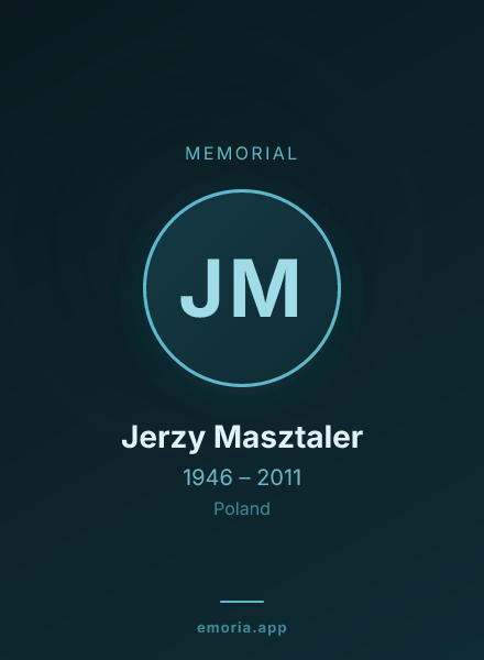 Memorial portrait of Jerzy Masztaler