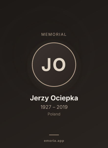 Memorial portrait of Jerzy Ociepka