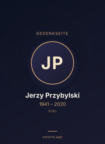 Gedenkportrait von Jerzy Przybylski