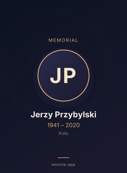 Memorial portrait of Jerzy Przybylski