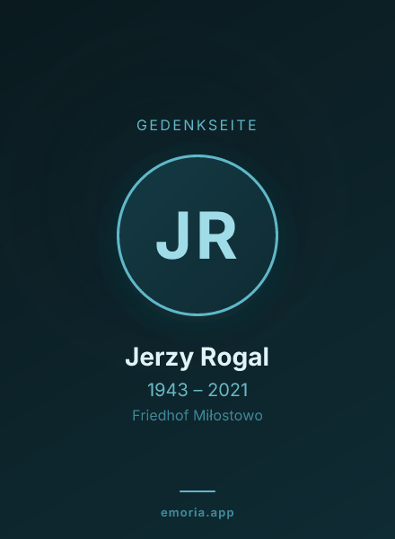 Gedenkportrait von Jerzy Rogal