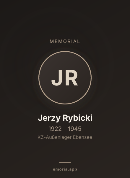 Memorial portrait of Jerzy Rybicki