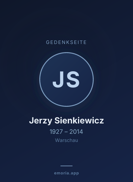 Gedenkportrait von Jerzy Sienkiewicz
