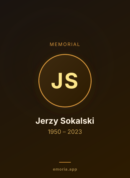 Memorial portrait of Jerzy Sokalski