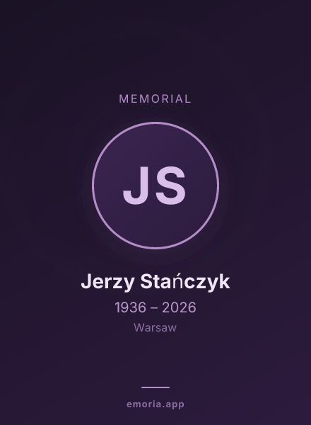 Memorial portrait of Jerzy Stańczyk