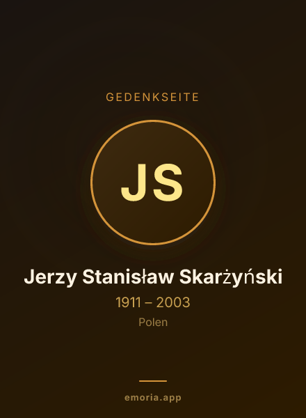 Gedenkportrait von Jerzy Stanisław Skarżyński