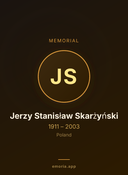 Memorial portrait of Jerzy Stanisław Skarżyński