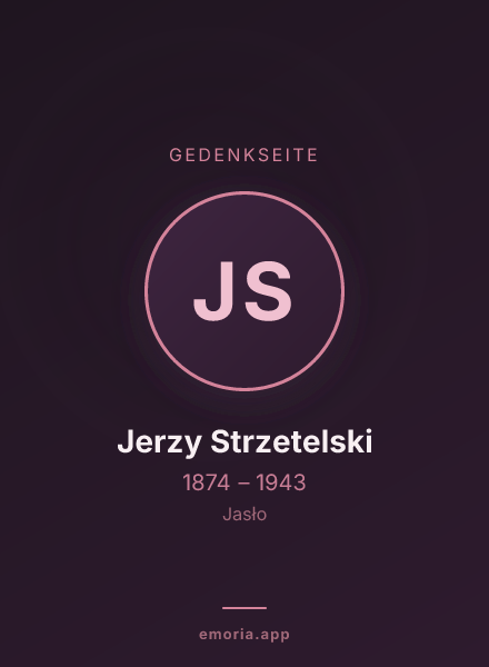 Gedenkportrait von Jerzy Strzetelski