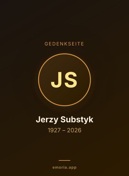 Gedenkportrait von Jerzy Substyk