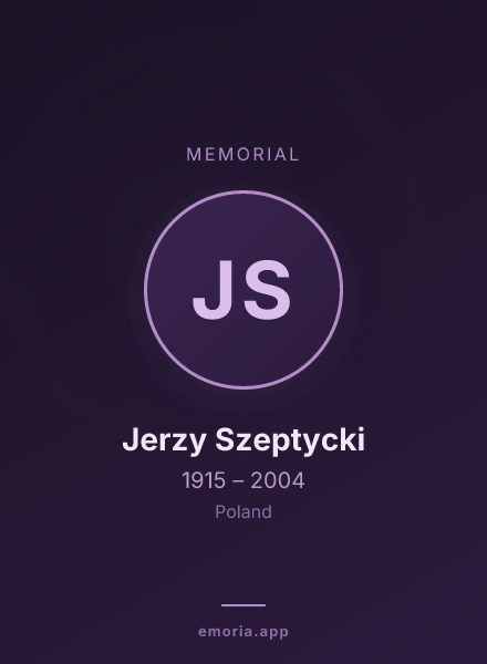 Memorial portrait of Jerzy Szeptycki