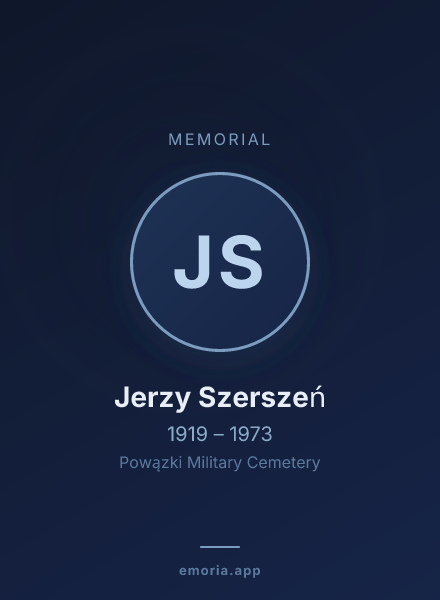 Memorial portrait of Jerzy Szerszeń