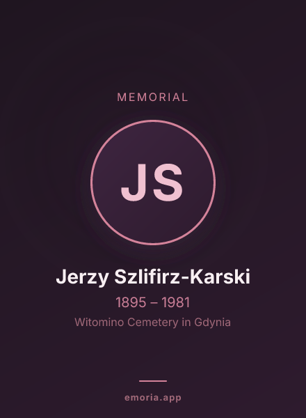 Memorial portrait of Jerzy Szlifirz-Karski