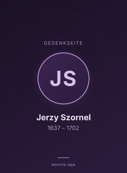 Gedenkportrait von Jerzy Szornel