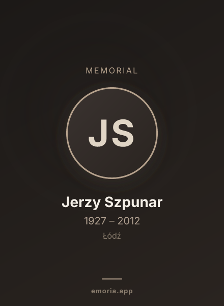 Memorial portrait of Jerzy Szpunar