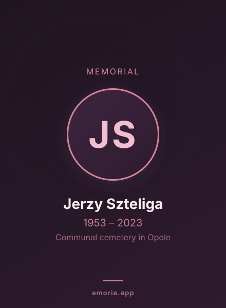 Memorial portrait of Jerzy Szteliga