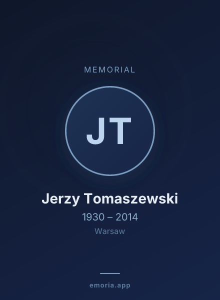Memorial portrait of Jerzy Tomaszewski