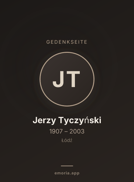 Gedenkportrait von Jerzy Tyczyński