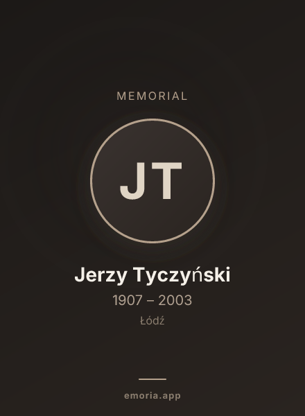 Memorial portrait of Jerzy Tyczyński