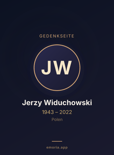 Gedenkportrait von Jerzy Widuchowski