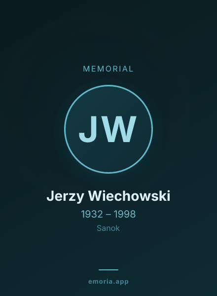 Memorial portrait of Jerzy Wiechowski
