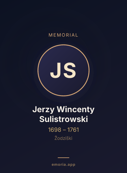 Memorial portrait of Jerzy Wincenty Sulistrowski