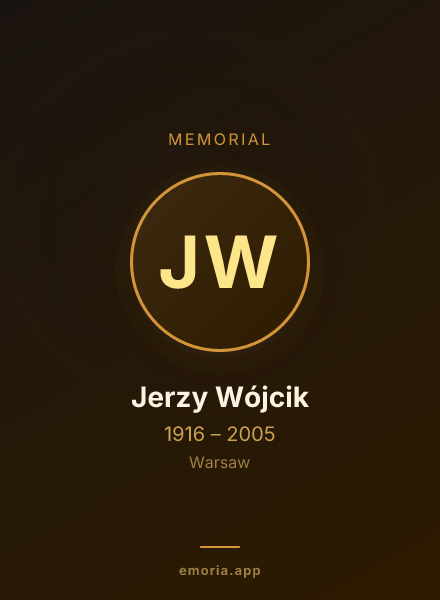 Memorial portrait of Jerzy Wójcik