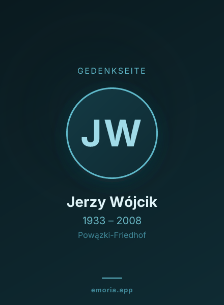 Gedenkportrait von Jerzy Wójcik
