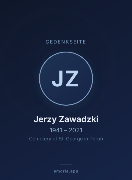 Gedenkportrait von Jerzy Zawadzki