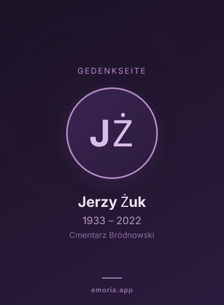 Gedenkportrait von Jerzy Żuk