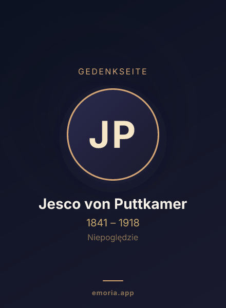 Gedenkportrait von Jesco von Puttkamer