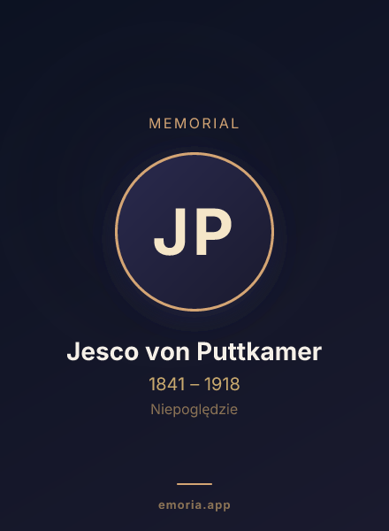 Memorial portrait of Jesco von Puttkamer